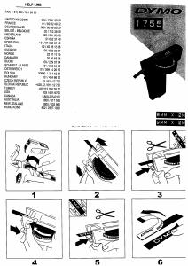 كتيب Dymo 1755 طابعة علامات