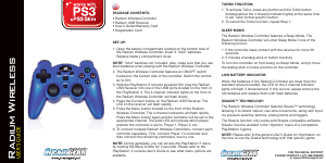 Manual de uso Dreamgear DGPS3-1388 Radium Wireless (PlayStation 3) Mando