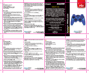 Manual de uso Dreamgear DGPS3-1392 Radium Wireless (PlayStation 3) Mando