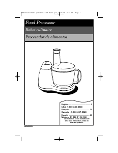 Mode d’emploi Hamilton Beach 70450 Bowl Robot de cuisine