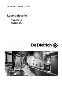 Mode d’emploi De Dietrich DVH15423J Lave-vaisselle