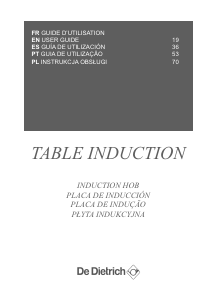 Mode d’emploi De Dietrich DPI7360X Table de cuisson