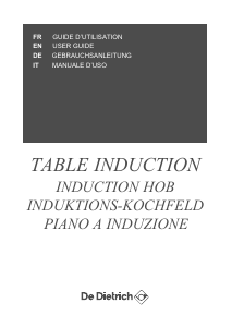 Manuale De Dietrich DPI7698GS Piano cottura