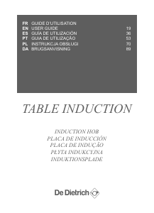 Handleiding De Dietrich DPI7884W Kookplaat