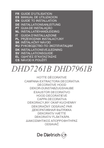 Εγχειρίδιο De Dietrich DHD7261B Απορροφητήρας