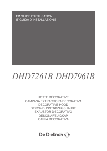 Manuale De Dietrich DHD7961B Cappa da cucina