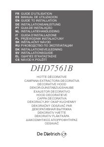 Εγχειρίδιο De Dietrich DHD7561B Απορροφητήρας