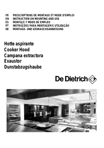 Manual de uso De Dietrich DHT1119X Campana extractora