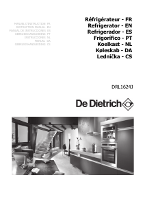 Mode d’emploi De Dietrich DRL1624J Réfrigérateur