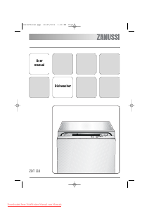 Manual Zanussi ZDT110 Dishwasher