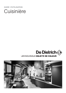 Mode d’emploi De Dietrich DCM1550W Cuisinière