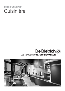 Mode d’emploi De Dietrich DCM1540W Cuisinière