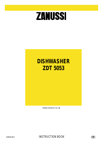 Manual Zanussi ZDT5053 Dishwasher