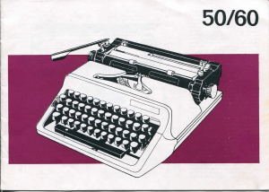 Bedienungsanleitung Erika 50 Schreibmaschine