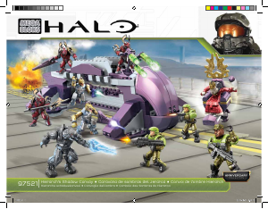 Handleiding Mega Bloks set 97521 Halo Hierarchs shadow convoy