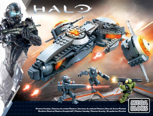 Manual Mega Bloks set CNG67 Halo Phaeton gunship