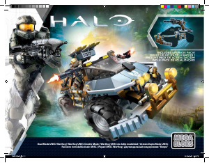 Handleiding Mega Bloks set DPJ92 Halo Dual mode UNSC warthog