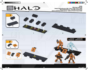 Manual Mega Bloks set 97083 Halo UNSC combat orange unit