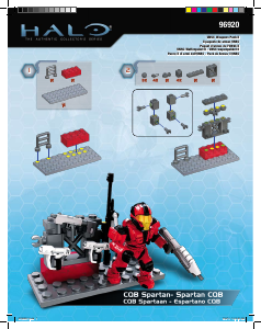 Manual Mega Bloks set 96920 Halo UNSC weapons pack II