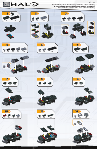 Manual Mega Bloks set 97216 Halo Micro-Fleet warthog attack