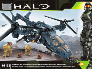 Manual Mega Bloks set 97173 Halo Flood hunters UNSC falcon