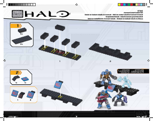 Handleiding Mega Bloks set 97084 Halo Covenant cobalt combat unit