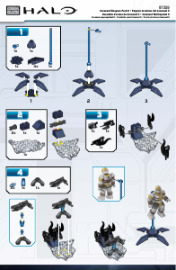 Handleiding Mega Bloks set 97359 Halo Covenant weapons pack II