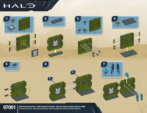 Manual Mega Bloks set 97001 Halo UNSC cobalt combat unit