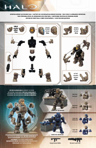 Manual Mega Bloks set DLB92 Halo Spartan armor customizer pack