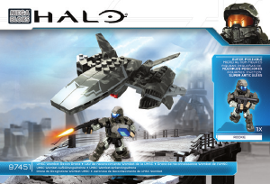 Manual Mega Bloks set 97451 Halo UNSC wombat recon drone