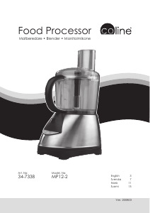 Manual Coline MP12-2 Food Processor