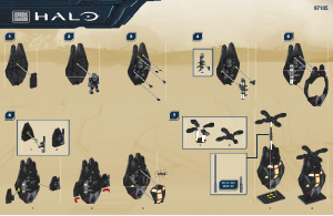 Manual Mega Bloks set 97105 Halo UNSC drop pod - OOST recon specialist