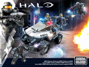 Manual Mega Bloks set CNH06 Halo NMPD warthog