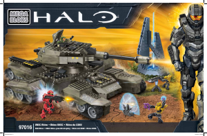 Käyttöohje Mega Bloks set 97016 Halo UNSC rhino