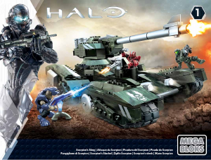 Handleiding Mega Bloks set CNG68 Halo Scorpions sting