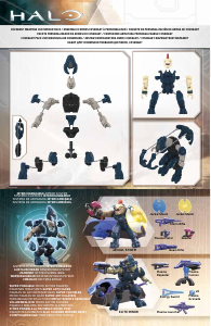 Manual Mega Bloks set CNH22 Halo Covenant weapons customizer pack