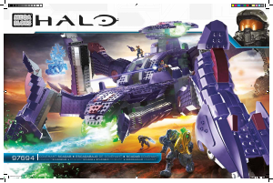 Handleiding Mega Bloks set 97694 Halo Covenant scarab