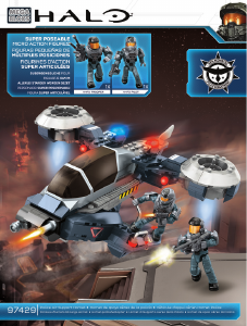 Handleiding Mega Bloks set 97429 Halo Police air support hornet