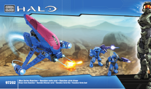 Handleiding Mega Bloks set 97202 Halo Blue series banshee