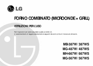 Manuale LG MB-387W Microonde