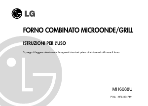 Manuale LG MH6088U Microonde