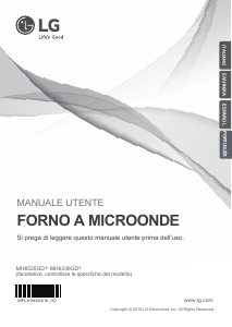 Manual de uso LG MH6336GDB Microondas