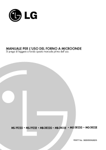 Manuale LG MB-3822E Microonde