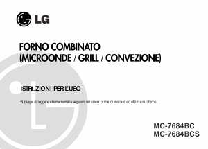 Manuale LG MC-7684BC Microonde