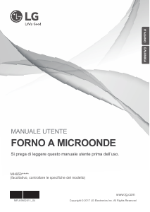 Manuale LG MH6595DPS Microonde