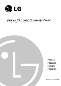 Manuale LG MH5827C Microonde