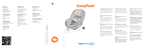 Mode d’emploi Bébé Confort 2wayPearl Siège bébé