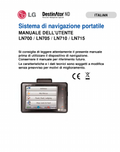 Manuale LG LN710 Navigatore per auto