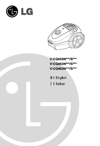 Manual LG V-CQ463SD Vacuum Cleaner