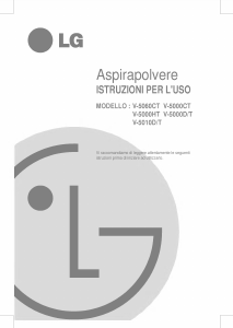 Manuale LG V-5010D Aspirapolvere